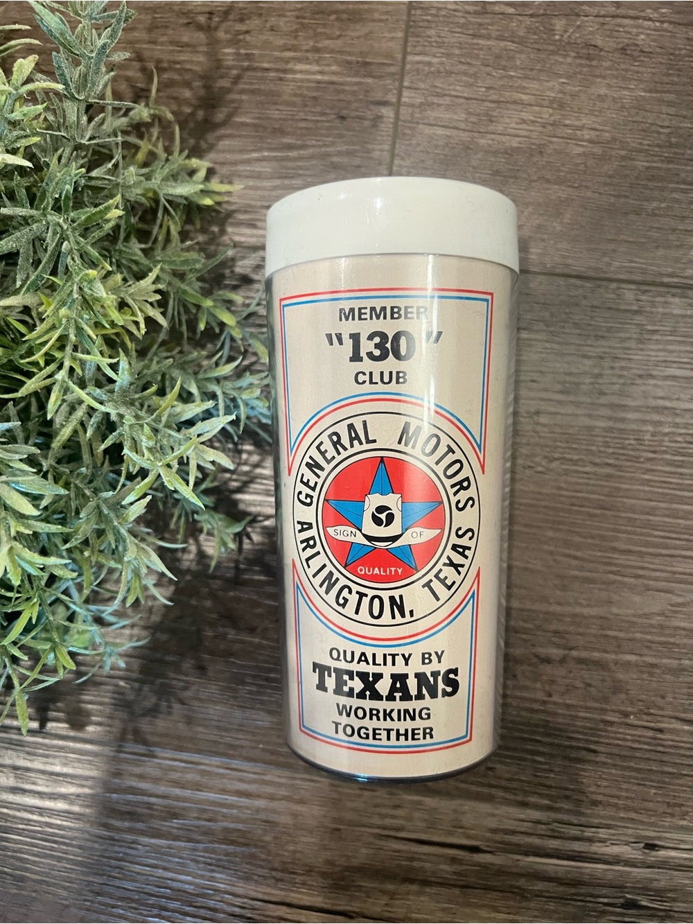 Vintage Thermo-Serv General Motors Arlington Texas Plant Tumbler‎ 130 Club